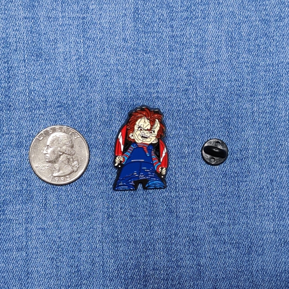 2/$20 Chucky Doll Horror Enamel Pin - Picture 2 of 3
